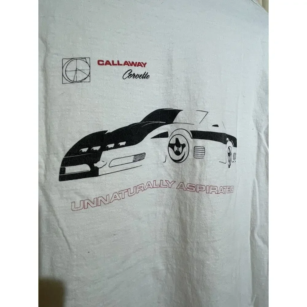 Vintage 90’s Callaway Corvette Racing Car T Shirt Adult XXL Mens‎ Pit 22” L 29”